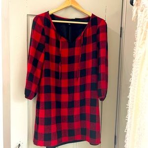 Women’s Madewell Buffalo Check Shirt Dress